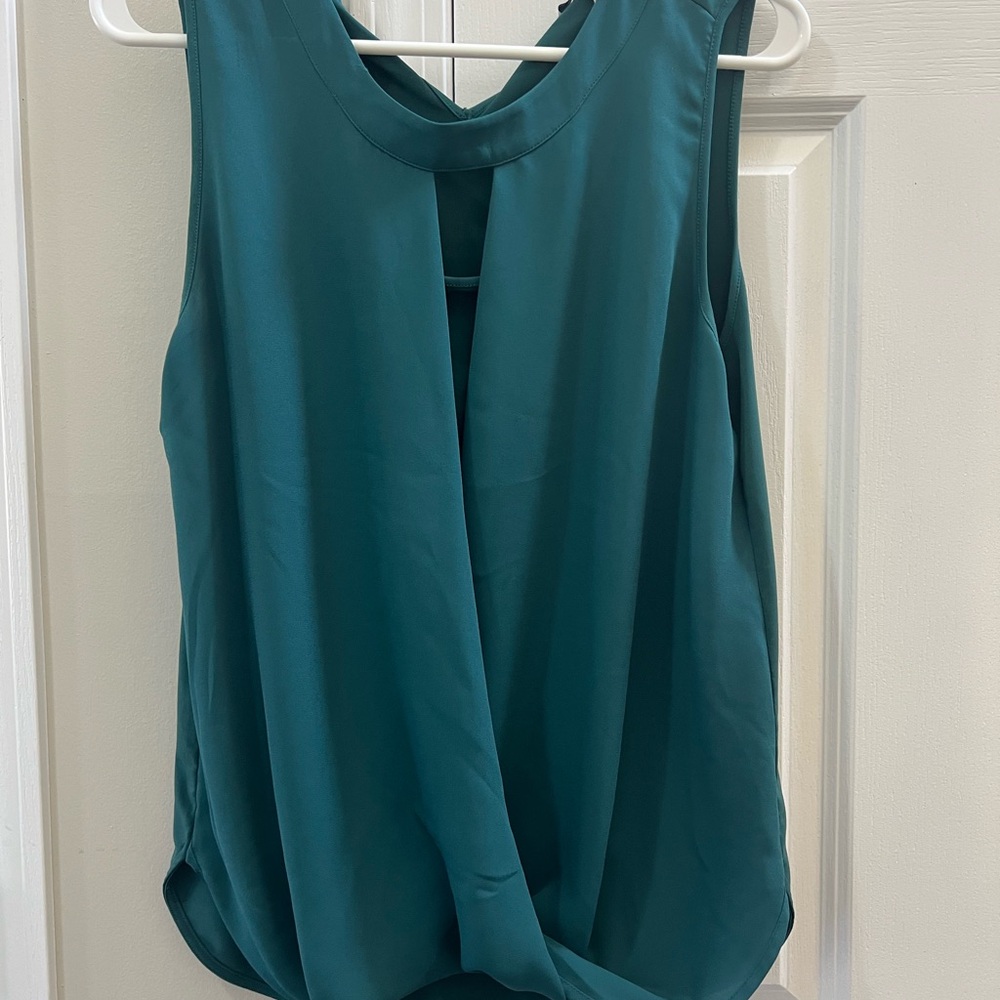 41 Hawthorn Teal Sleeveless Blouse